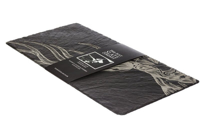 MoodCompanyNL - Tafelloper Edelhert Verticaal - Gegraveerd - 50x25 - Leisteen - Just Slate Company Scotland - 5060426287930