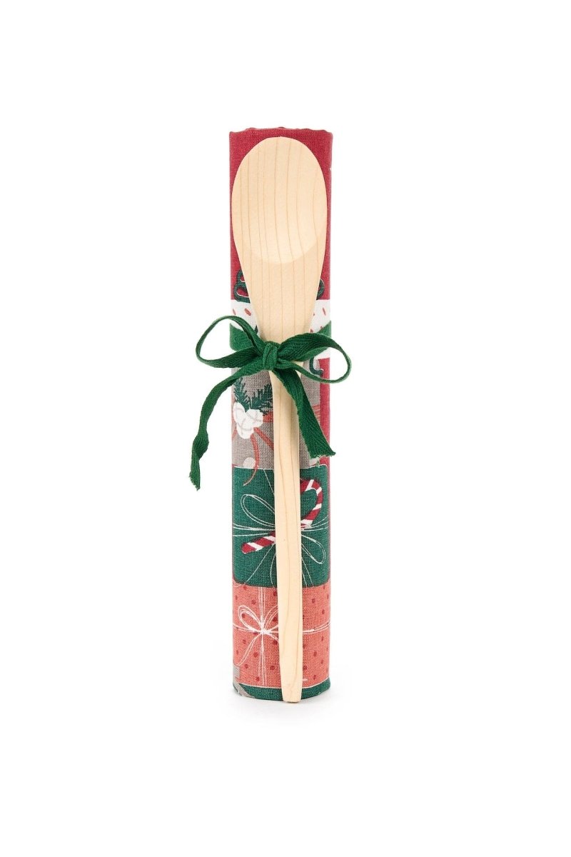 MoodCompanyNL - Theedoek met pollepel cadeau set - kerst - nuvole di stoffa - 6151209751782