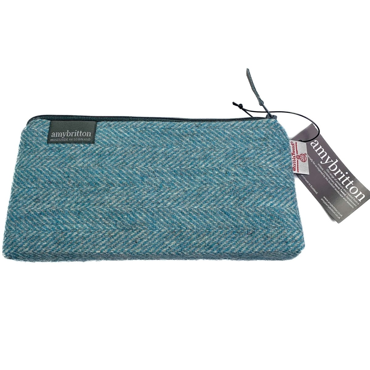 MoodCompanyNL - Toilettas Groenblauw - Harris Tweed - Amy Britton - 6095632887895