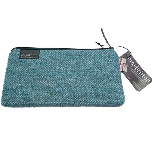 MoodCompanyNL - Toilettas Groenblauw - Harris Tweed - Amy Britton - 6095632887895
