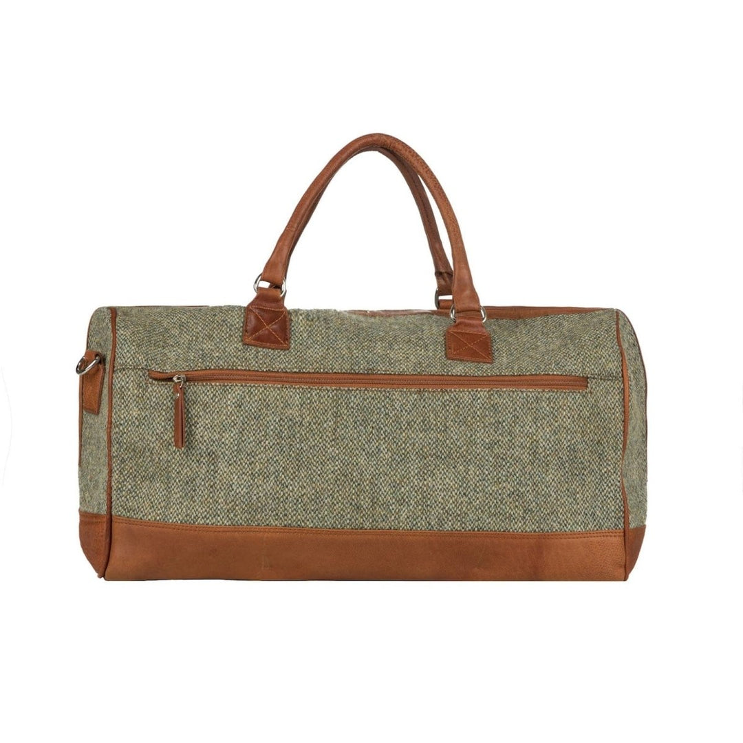 MoodCompanyNL - Travelbag Lichtbruine Tweed & Leer | Comfortabel & Stijlvol | Das Impex - 5056703023599