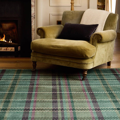 Mood Company - Vloerkleed Isla Smaragdgroen - Wasbaar Gerecycled - 160x230 - Phoenox Textiles UK - 5026134650220