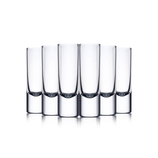 Mood Company - Vodka & Whisky Tasting Glas V100 - 6 stuks - 40 ml – handgemaakt – Amber Glass - 5903940034065