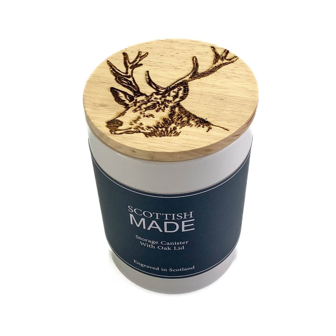 MoodCompanyNL - Voorraadpot Edelhert Small - 13x9 - Gegraveerd - Scottish Made - 5060949550238