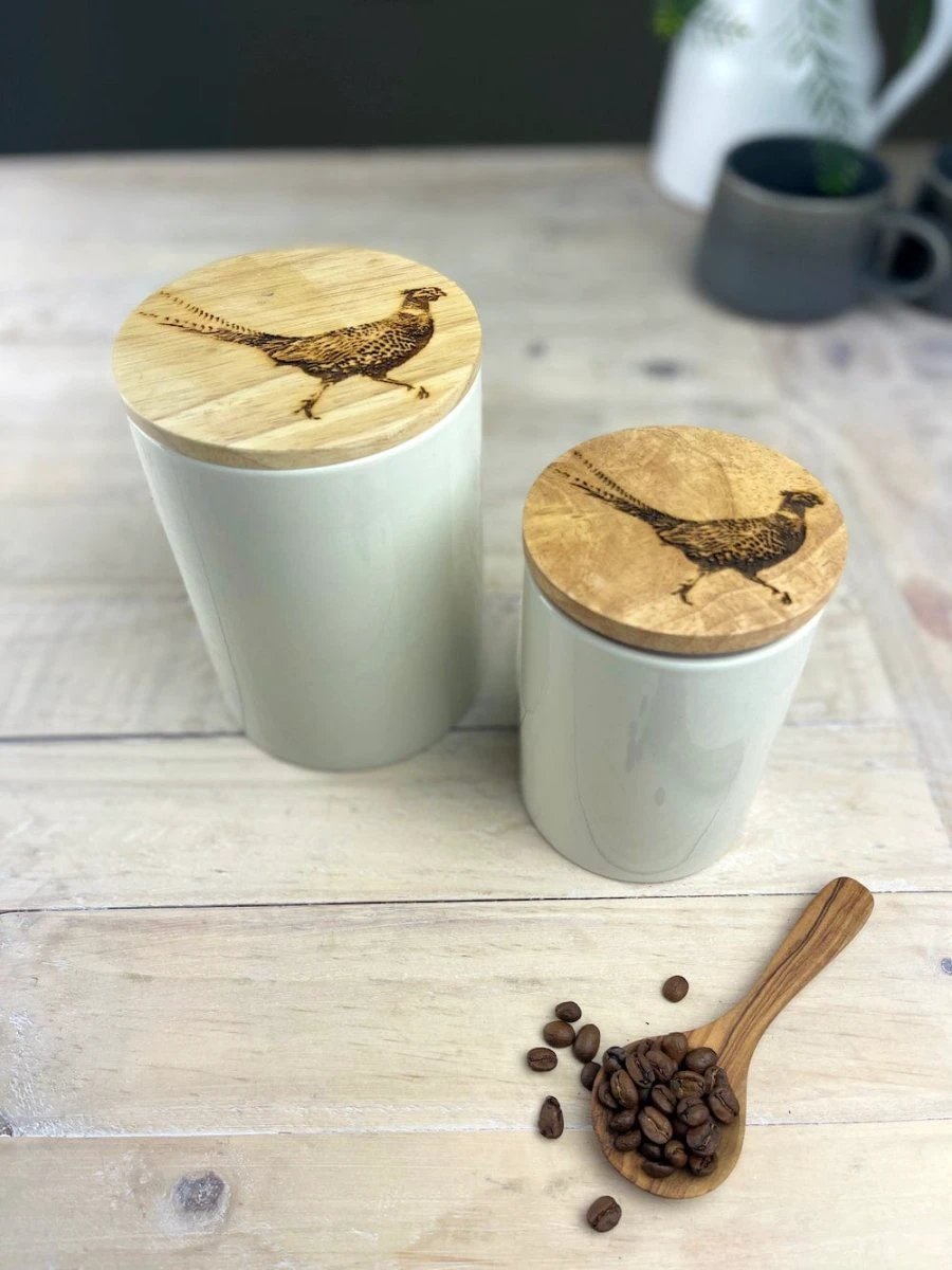 Voorraadpot Fazant Small - 13x9 - Gegraveerd - Scottish Made by MoodCompanyNL