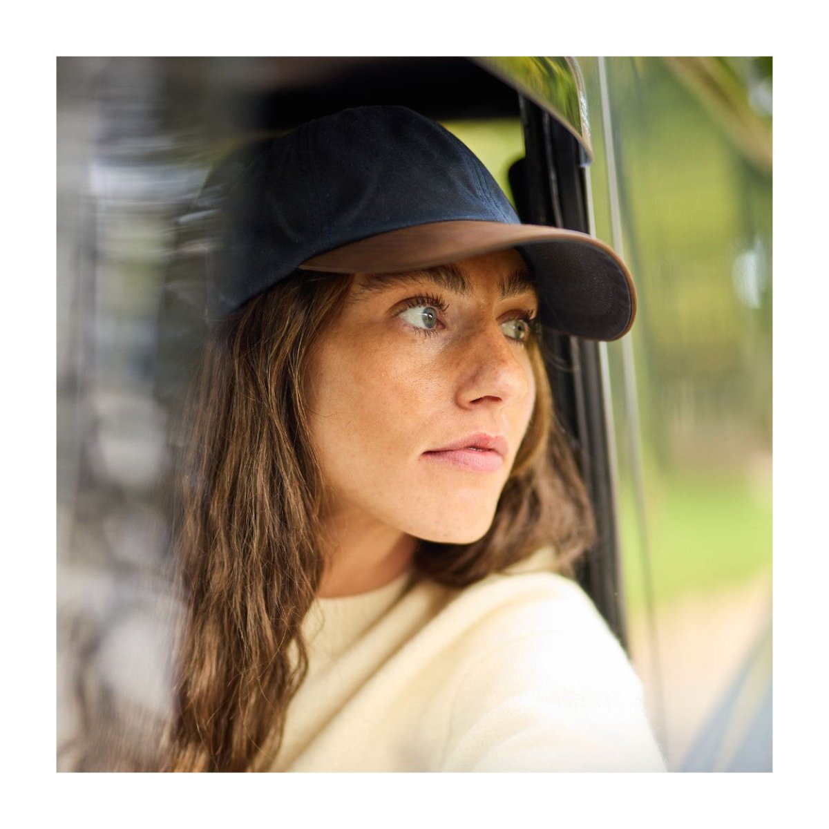 Mood Company - Wax Baseball Cap Blauw – Waxed Cotton Pet met Leren Klep (Made in UK) - 5060445891361