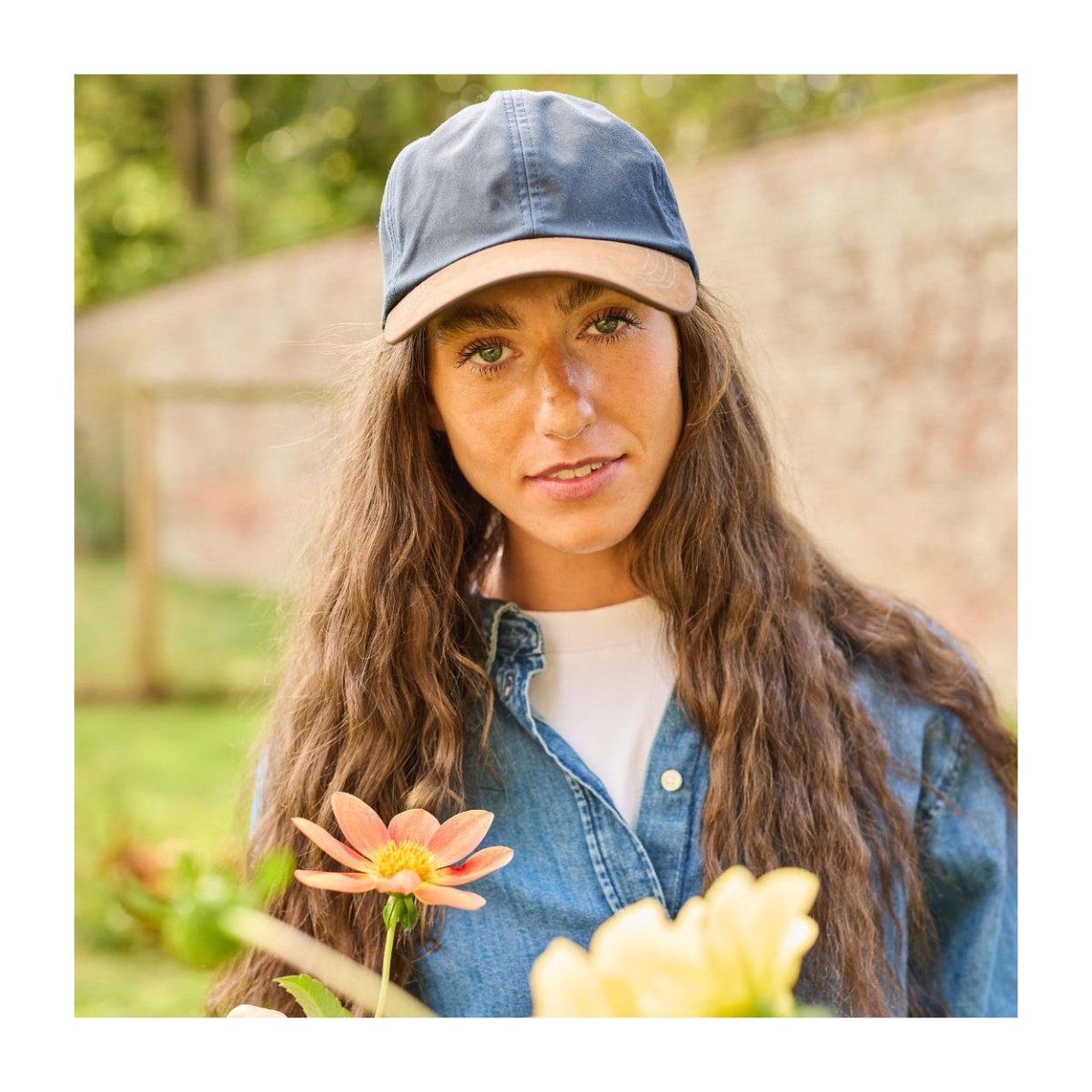 Mood Company - Wax Baseball Cap Blauw – Waxed Cotton Pet met Leren Klep (Made in UK) - 5060445891361