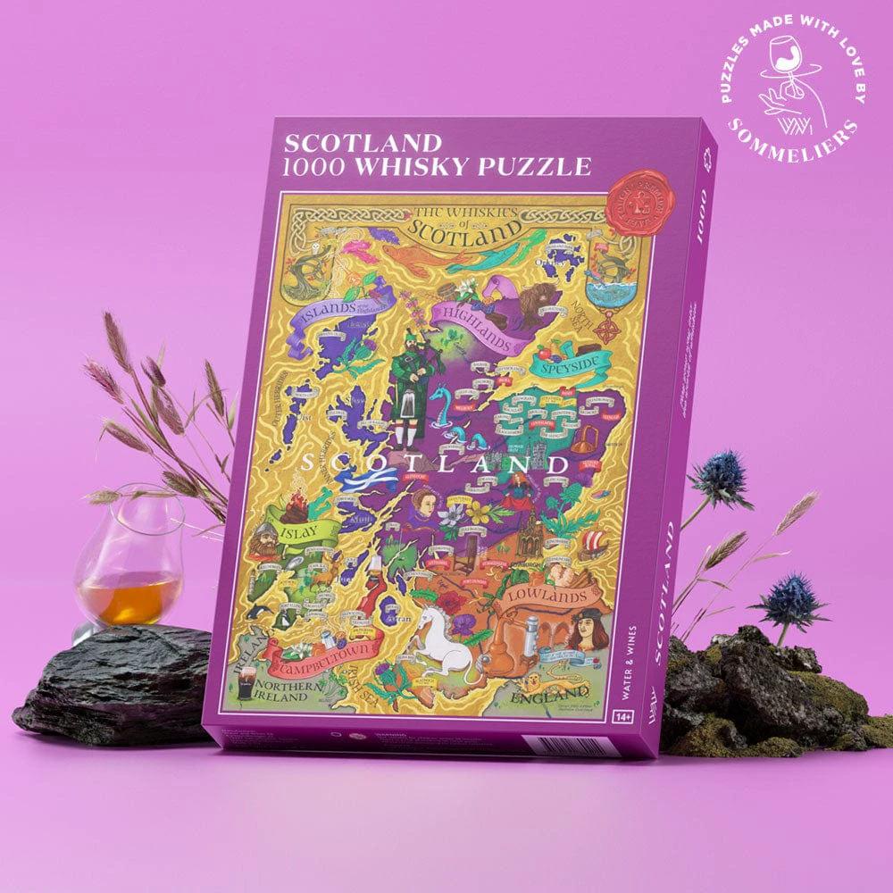 Whisky puzzel Scotland - 1000 stukjes - 14+ - Water & Wines Sweden by Mood4whisky