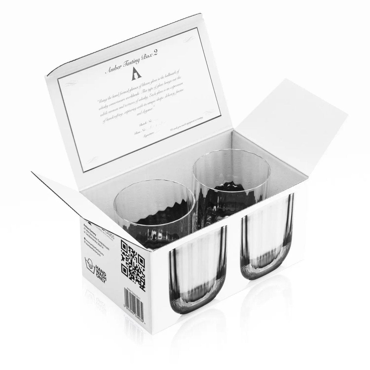 Mood Company - Whisky Tumbler - Amber Tasting Box II – Handgemaakte - Amber Glass - 5903940034034