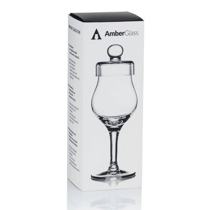 Mood Company - Whiskyglas G100 – 100 ml – met deksel – handgemaakt - Amber Glass - 5905279233973