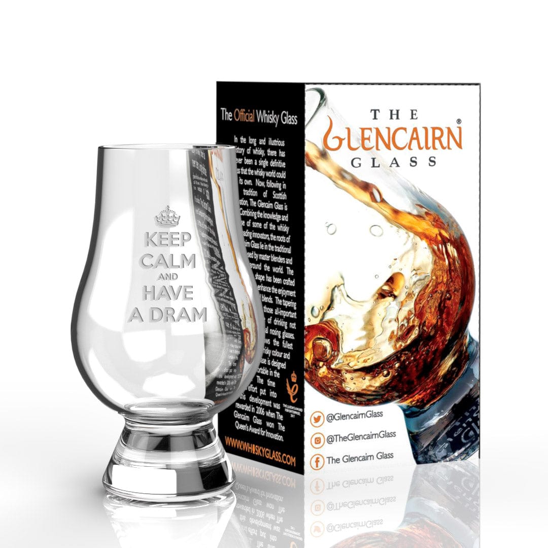 MoodCompanyNL - Whiskyglas Gegraveerd met Keep Calm have a Dram - Glencairn Crystal Scotland - 6091036720752
