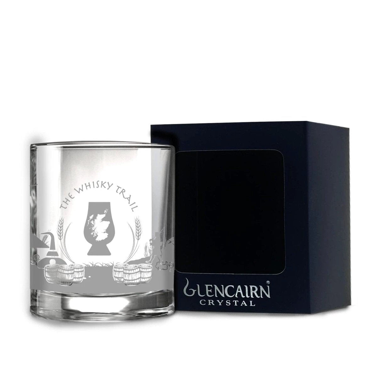 Whiskyglas Skyline Whisky Trail - Gegraveerd - Glencairn Crystal Scotland by MoodCompanyNL