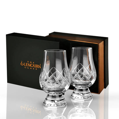 Whiskyglazen Cut 2 stuks - Geschenkverpakking - Loodkristal - Glencairn Crystal Scotland by MoodCompanyNL