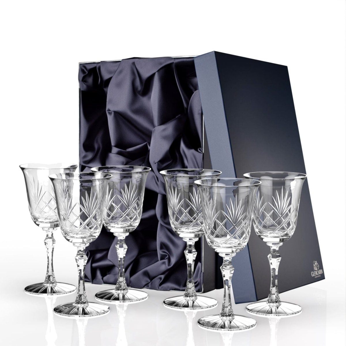 MoodCompanyNL - Wijnglazen Skye 6 stuks - Geschenkverpakking - Loodkristal - Glencairn Crystal Scotland - 5060025555379