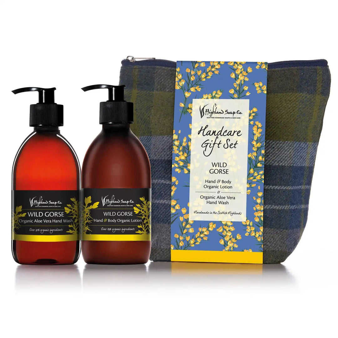 MoodCompanyNL - Wild Gorse – Zwoel & Zoet - Cadeauset Handverzorging – Handzeep, Lotion & Tas - 5060614510833