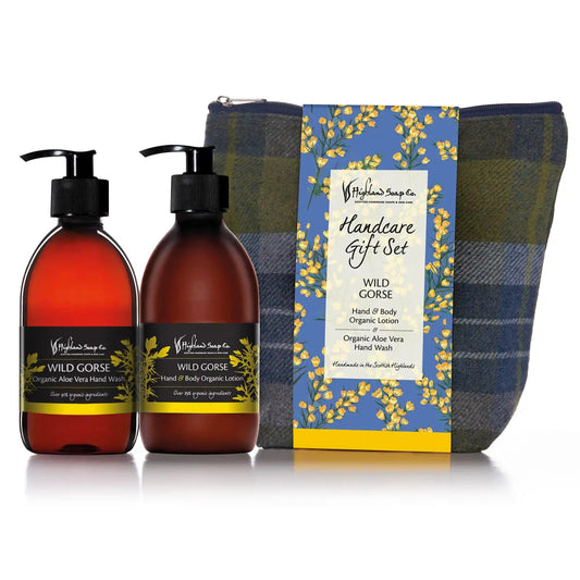 MoodCompanyNL - Wild Gorse – Zwoel & Zoet - Cadeauset Handverzorging – Handzeep, Lotion & Tas - 5060614510833