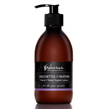 MoodCompanyNL - Wild Nettle & Heather – Kruidig & Zacht - Biologische Hand - & Bodylotion 300ml - 5060188000587